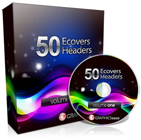 eCover representing Graphics Ease 50 eCovers & Headers  with Master Resell Rights