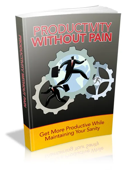 eCover representing Productivity Without Pain eBooks & Reports with Master Resell Rights