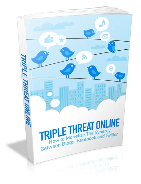 eCover representing Triple Threat Online eBooks & Reports with Master Resell Rights