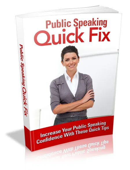 eCover representing Public Speaking Quick Fix eBooks & Reports with Master Resell Rights