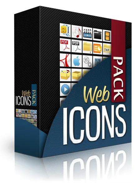 eCover representing Web Icons Pack  with Private Label Rights