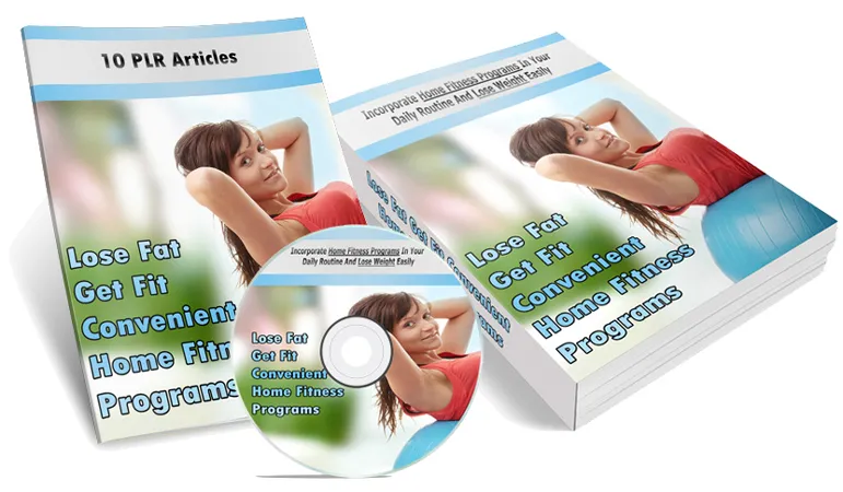 eCover representing Home Fitness Program eBooks & Reports with Master Resell Rights