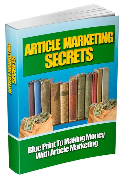 eCover representing Article Marketing Secrets eBooks & Reports with Master Resell Rights