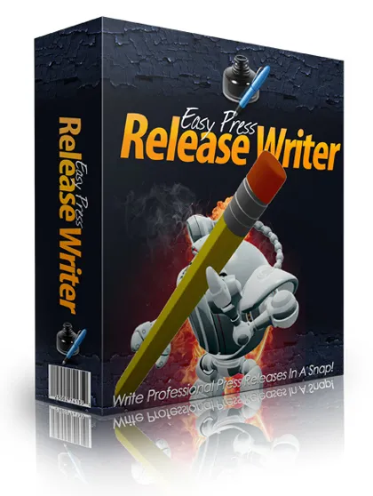 eCover representing Easy Press Release Writer Software & Scripts with Master Resell Rights