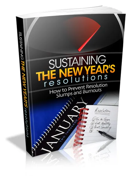 eCover representing Sustaining The New Year's Resolutions eBooks & Reports with Master Resell Rights