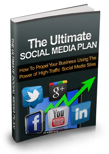 eCover representing The Ultimate Social Media Plan eBooks & Reports with Master Resell Rights