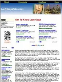 Lady Gaga Website small