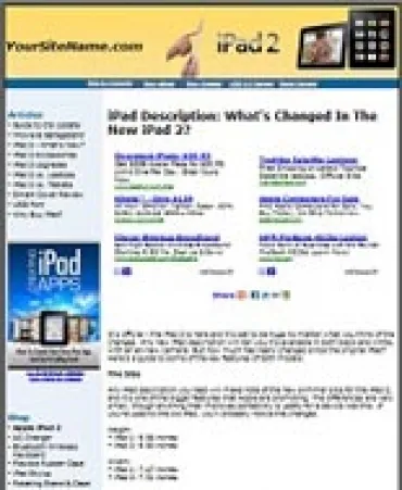 eCover representing iPad 2 Website  with Private Label Rights
