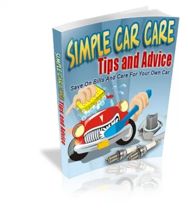 eCover representing Simple Car Care Tips And Advice eBooks & Reports with Master Resell Rights