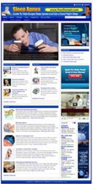 eCover representing Sleep Apnea Website  with Private Label Rights