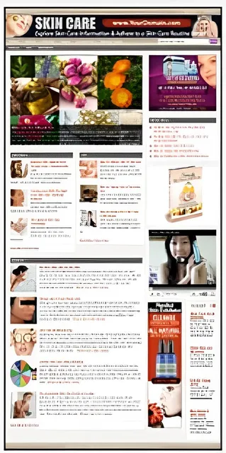 eCover representing Skin Care Website  with Private Label Rights
