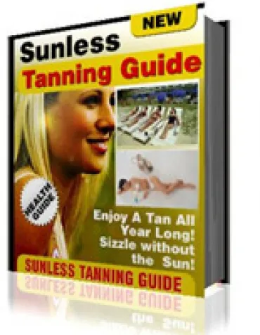 eCover representing Sunless Tanning Guide eBooks & Reports with Master Resell Rights