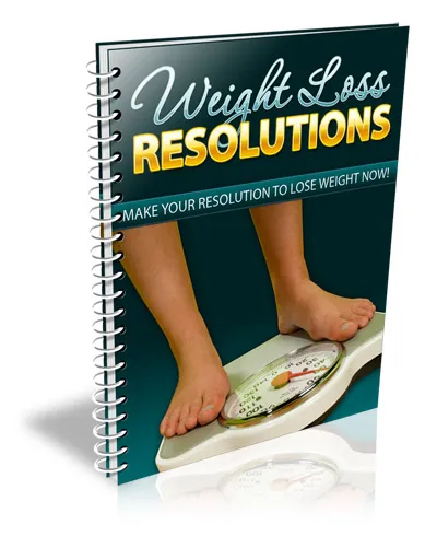 eCover representing Weight Loss Resolutions eBooks & Reports with Master Resell Rights