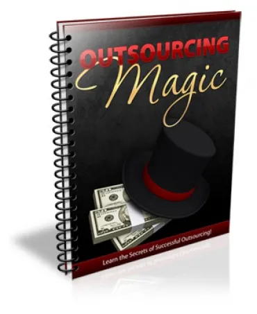 eCover representing Outsourcing Magic eBooks & Reports with Master Resell Rights