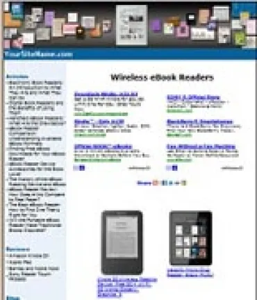 eCover representing Wireless eBook Readers Website  with Private Label Rights