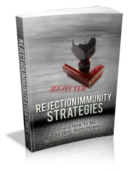 eCover representing Rejection Immunity Strategies eBooks & Reports with Master Resell Rights