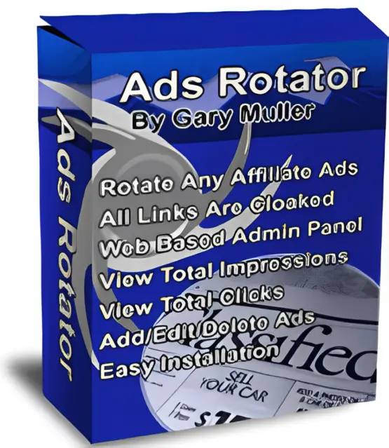 eCover representing Ads Rotator  with Master Resell Rights