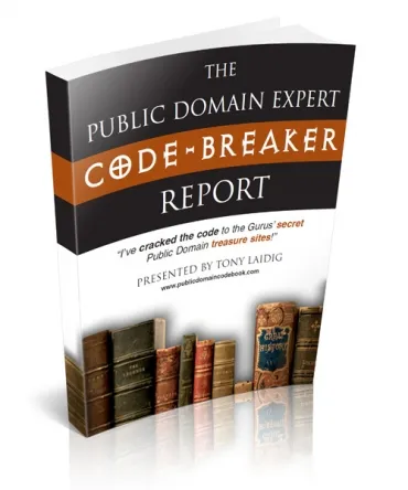 eCover representing The Public Domain Expert Code-Breaker Report eBooks & Reports with Master Resell Rights