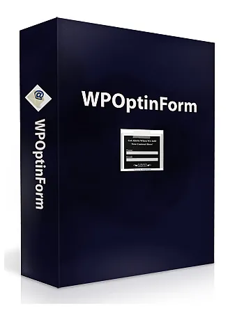 eCover representing WPOptinForm  with Master Resell Rights