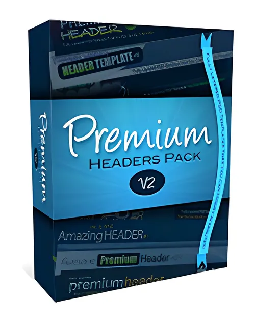 eCover representing Premium Headers Pack V2  with Personal Use Rights