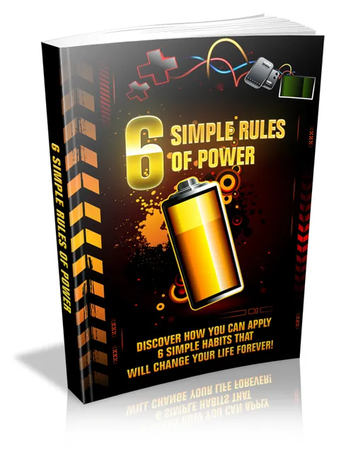 eCover representing 6 Simple Rules Of Power eBooks & Reports with Master Resell Rights