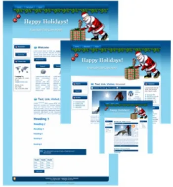 eCover representing Santa WP Theme  with Master Resell Rights