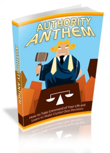 eCover representing Authority Anthem eBooks & Reports with Master Resell Rights