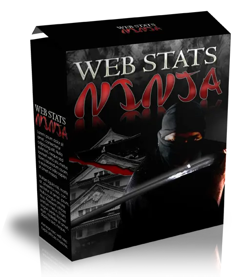 eCover representing Web Stats Ninja  with Master Resell Rights