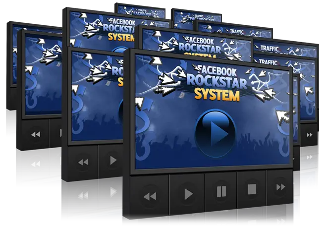 eCover representing Facebook Rockstar System Videos, Tutorials & Courses with Master Resell Rights