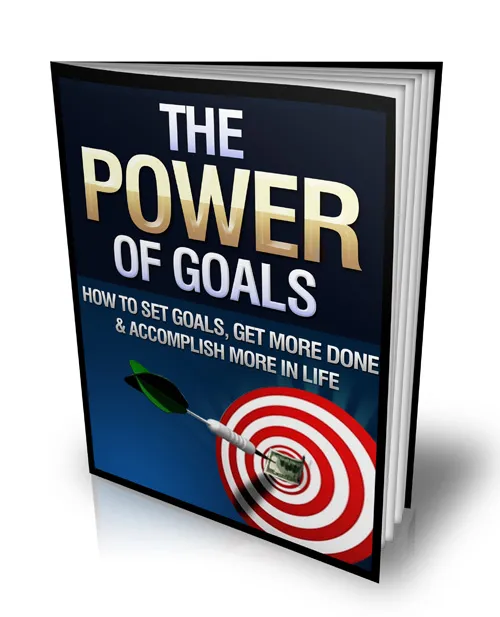 eCover representing The Power Of Goals eBooks & Reports with Master Resell Rights
