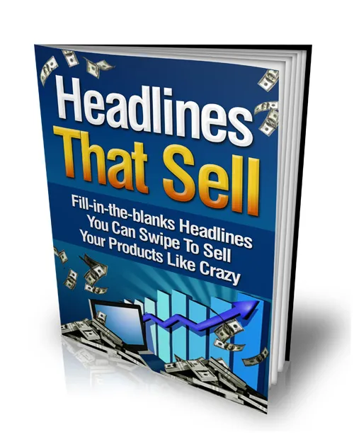 eCover representing Headlines That Sell eBooks & Reports with Master Resell Rights
