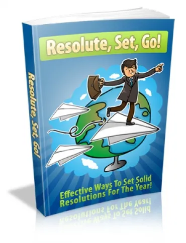 eCover representing Resolute, Set, Go! eBooks & Reports with Master Resell Rights