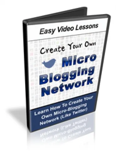 eCover representing Micro Blogging Network Videos, Tutorials & Courses with Personal Use Rights