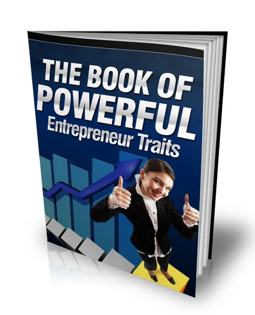 eCover representing The Book Of Powerful Entrepreneur Traits eBooks & Reports with Master Resell Rights