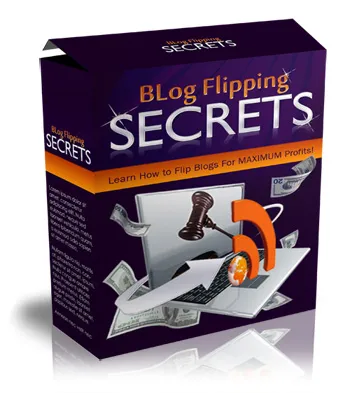 eCover representing Blog Flipping Secrets eBooks & Reports with Master Resell Rights