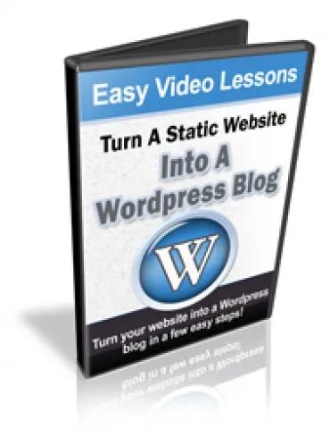 eCover representing Turn A Static Website Into A Wordpress Blog Videos, Tutorials & Courses with Personal Use Rights