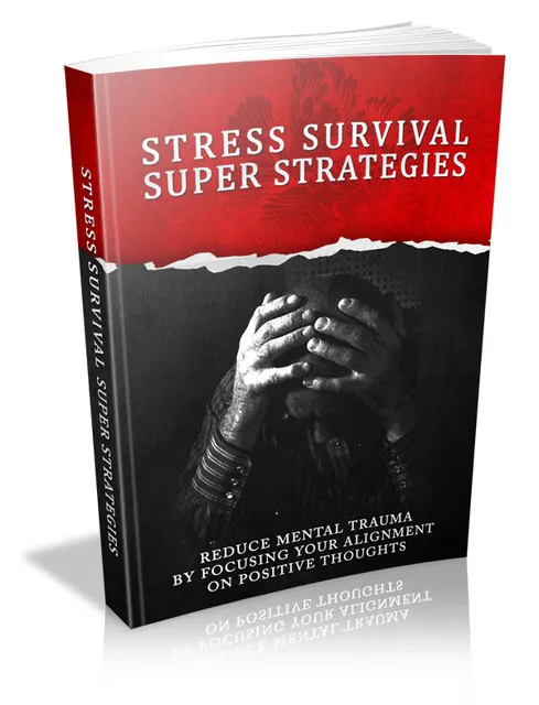 eCover representing Stress Survival Super Strategies eBooks & Reports with Master Resell Rights