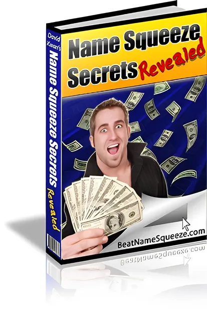 eCover representing Name Squeeze Secrets Revealed eBooks & Reports with Master Resell Rights