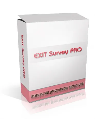 eCover representing Exit Survey Pro Software & Scripts with Master Resell Rights