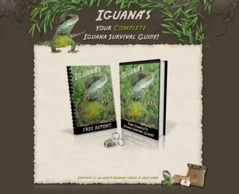 eCover representing Iguana Survival - Minisite eBooks & Reports with Personal Use Rights