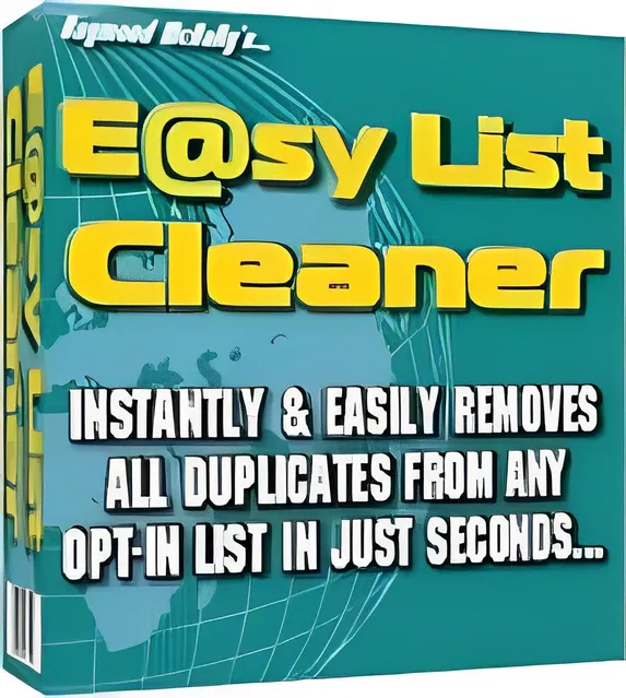 eCover representing Easy List Cleaner Software & Scripts with Master Resell Rights
