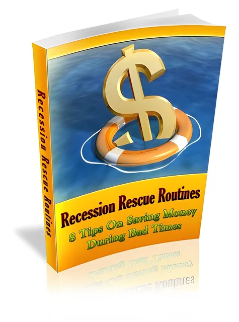 eCover representing Recession Rescue Routines eBooks & Reports with Master Resell Rights