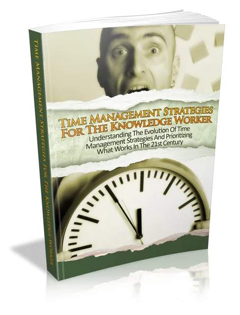 eCover representing Time Management Strategies For The Knowledge Worker eBooks & Reports with Master Resell Rights