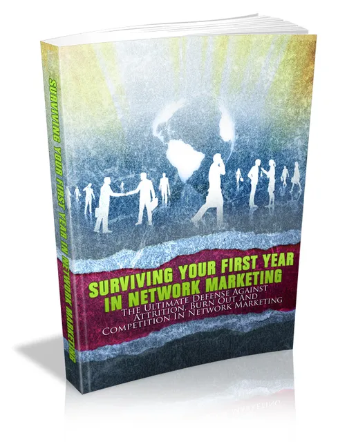 eCover representing Surviving Your First Year In Network Marketing eBooks & Reports with Master Resell Rights