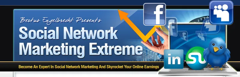 eCover representing Social Network Marketing Extreme eBooks & Reports with Master Resell Rights