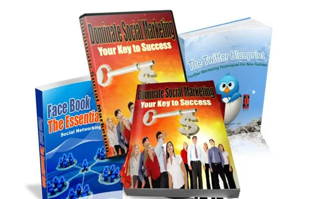 eCover representing Dominate Social Marketing eBooks & Reports/Videos, Tutorials & Courses with Private Label Rights