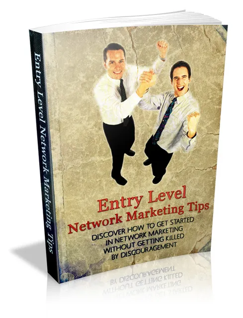 eCover representing Entry Level Network Marketing Tips eBooks & Reports with Master Resell Rights