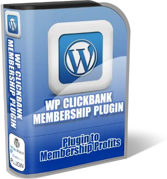 eCover representing WP ClickBank Membership Plugin  with Master Resell Rights