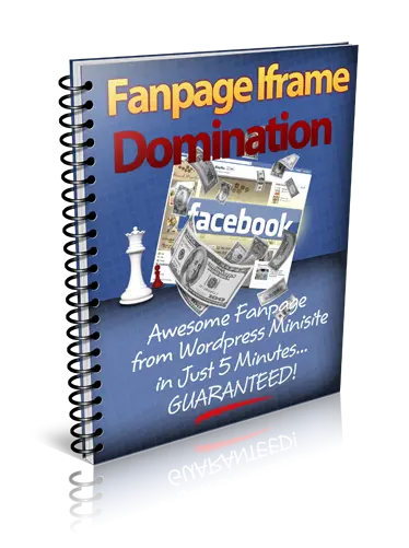eCover representing Fanpage Iframe Domination  with Master Resell Rights