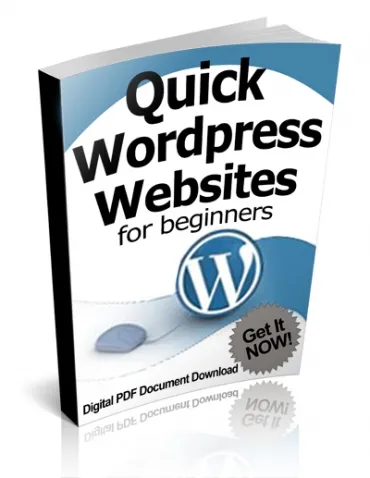eCover representing Quick Wordpress Websites For Beginners eBooks & Reports with Private Label Rights